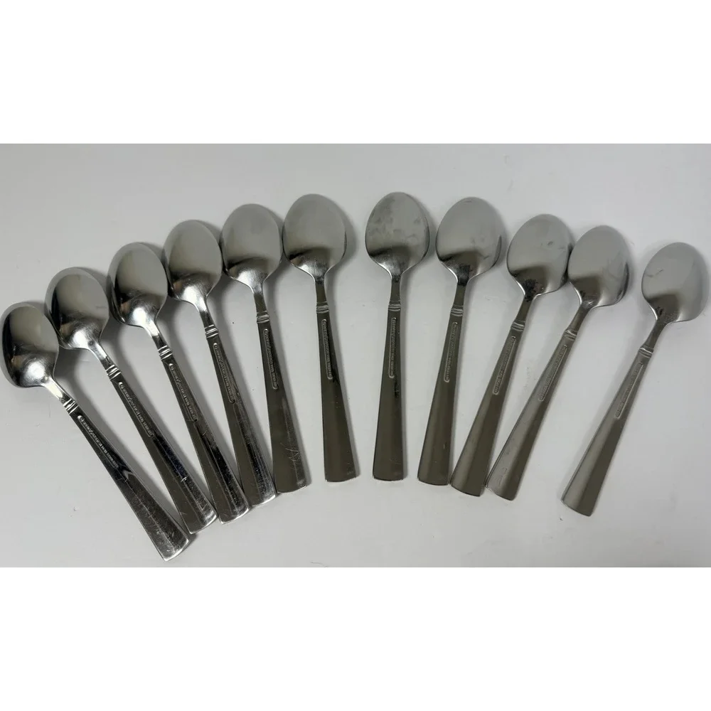Reed & Barton Stainless Perspective Set of 11 Soup Spoons